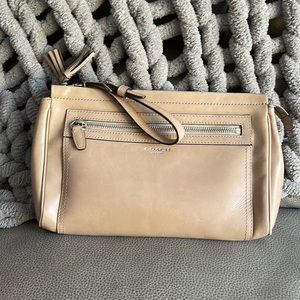 Coach beige clutch